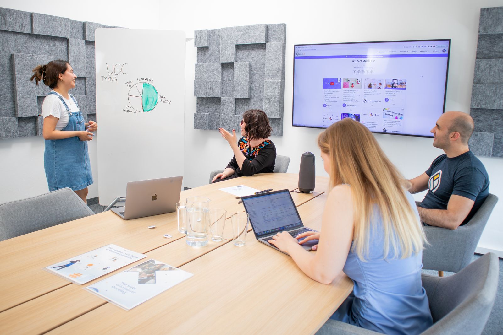 A marketer reviewing campaign performance on a laptop