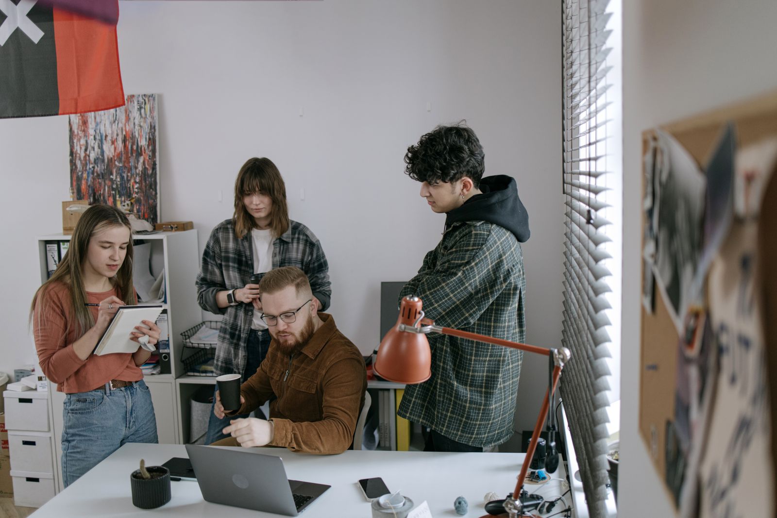 Employees Having a Discussion
